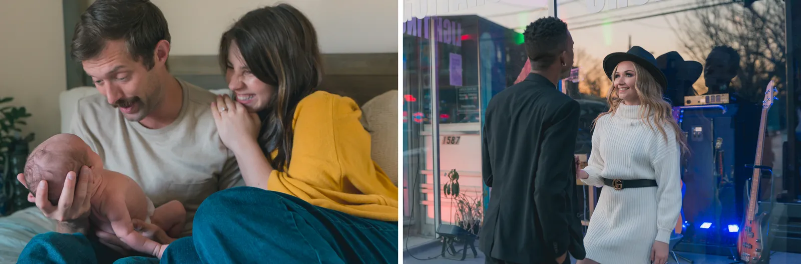 Candid photo ideas: eye contact with each other