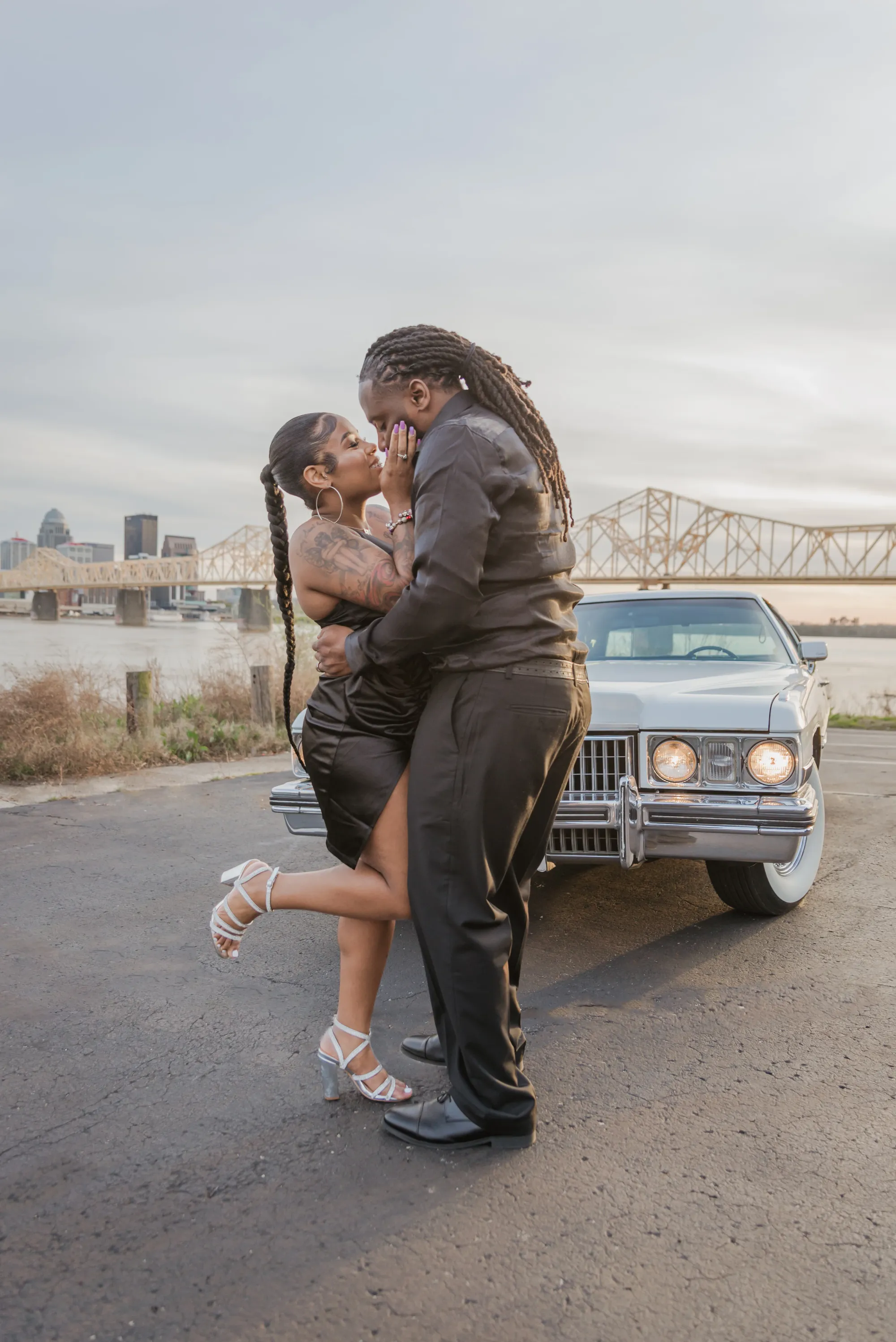 Engagement moment by Laura Christine Photography in Louisville, Kentucky