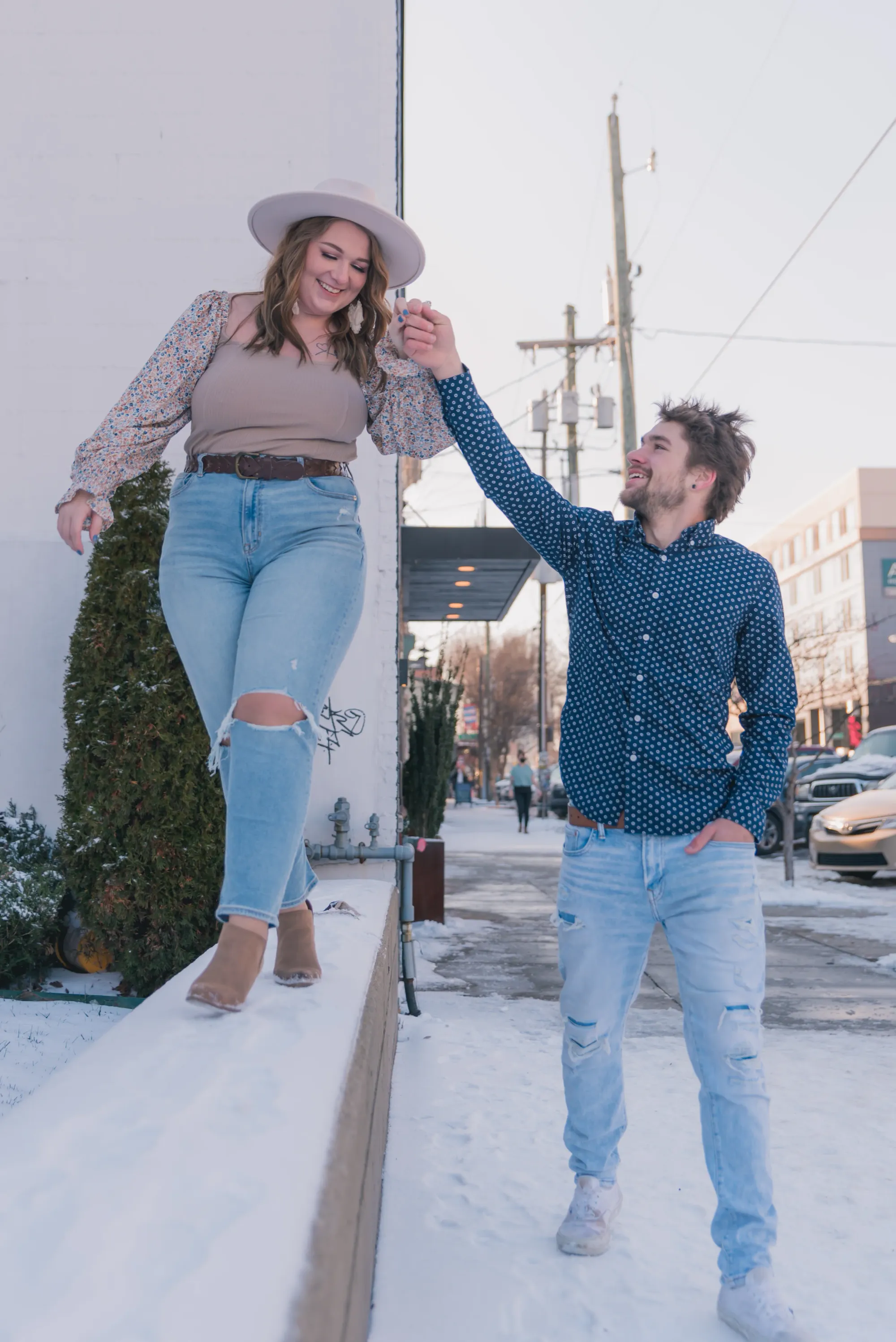 Engagement moment by Laura Christine Photography in Louisville, Kentucky