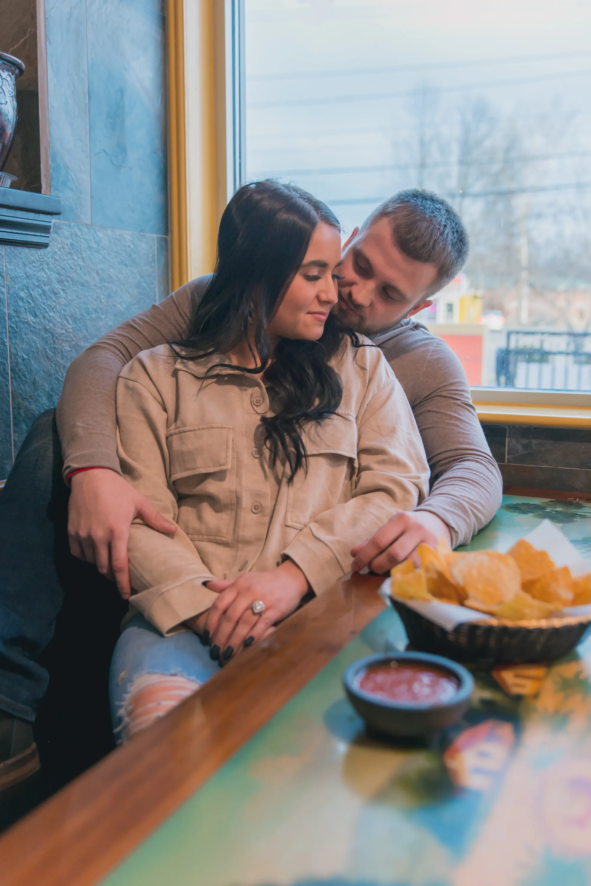 Engagement moment by Laura Christine Photography in Louisville, Kentucky