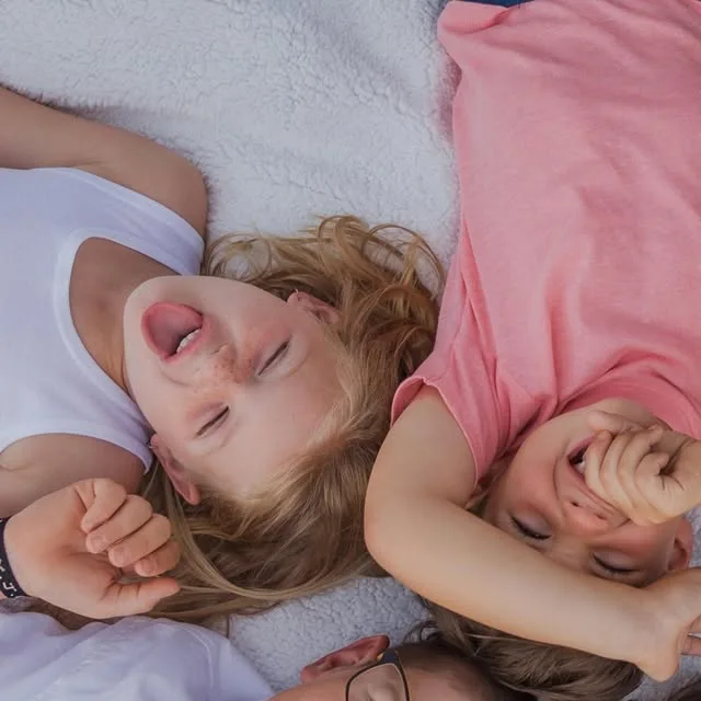 One of my favorite family session shots is to have everyone lay down with their heads together and make a silly face! Hang one of these up in your home and try not to smile at it everyday, I dare ya!…
