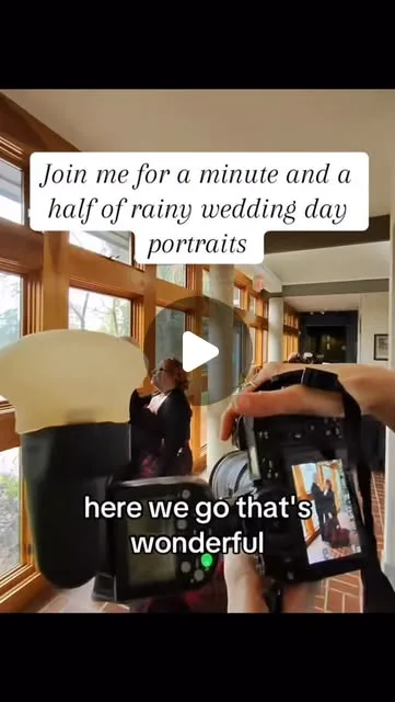 Check out this behind the scenes video from couples portraits on a rainy wedding day. 😍

PS - this bride requested that we stay inside instead of playing in the rain. If that’s your preference,…