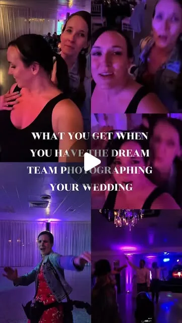 What you get when you book the dream team 👇

✨ Beautiful photos
✨ Constant hype
✨ Two photographers who know every word to Mr. Brightside
✨ Built-in dance floor cheerleaders
✨ Zero awkward energy
✨…